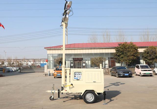 翔工的照明燈車，哪里需要哪里搬